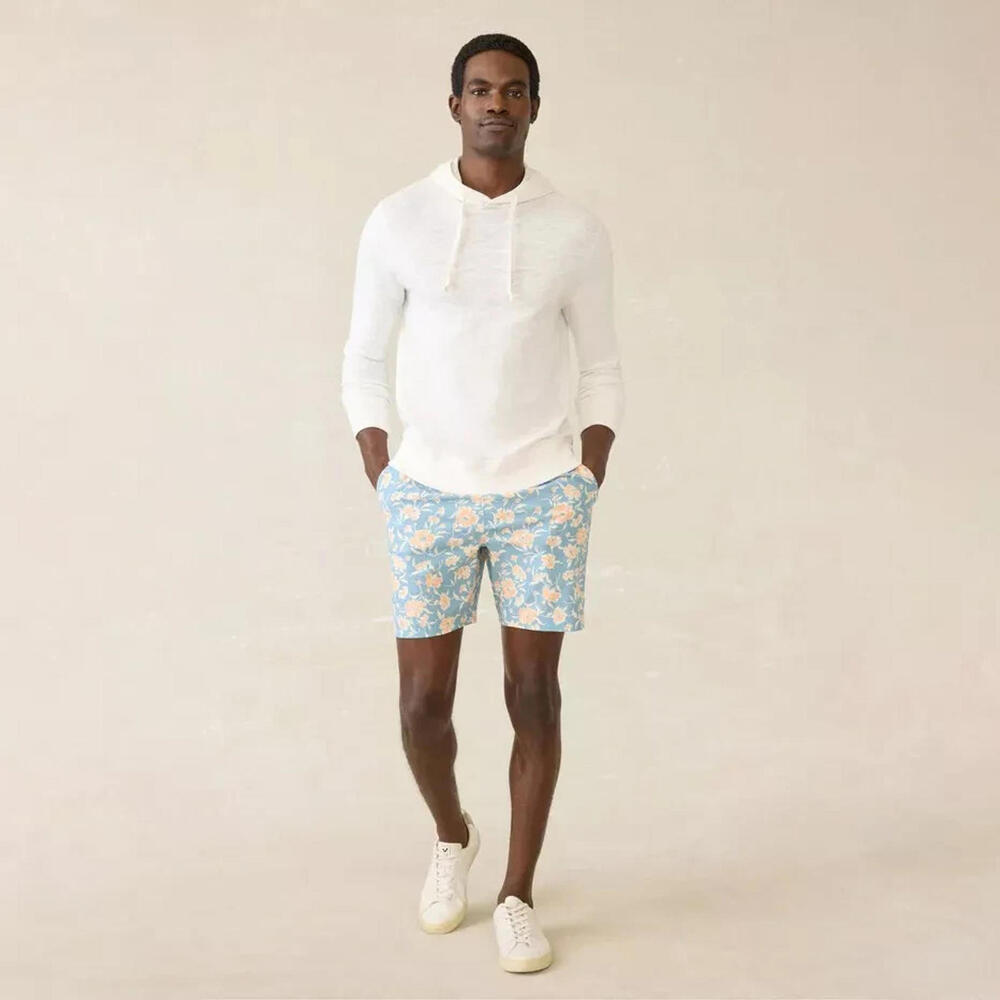 Faherty Organic Cotton Slub Hoodie White 2XL